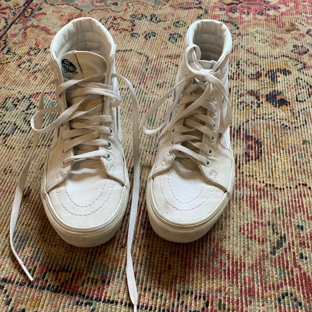 Womens platform Vans high tops, 7.5
